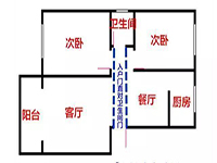 入戶門正對著衛(wèi)生間，客人來了太尷尬了
